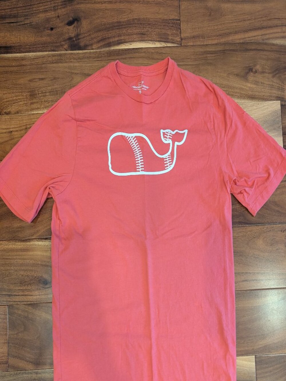 Boys Vineyard Vines Baseball Whale Short Sleeve T-Shirt - Size XL